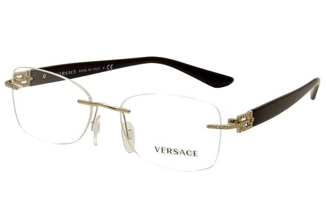 versace glasses clear lens|Versace rimless eyeglasses for women.